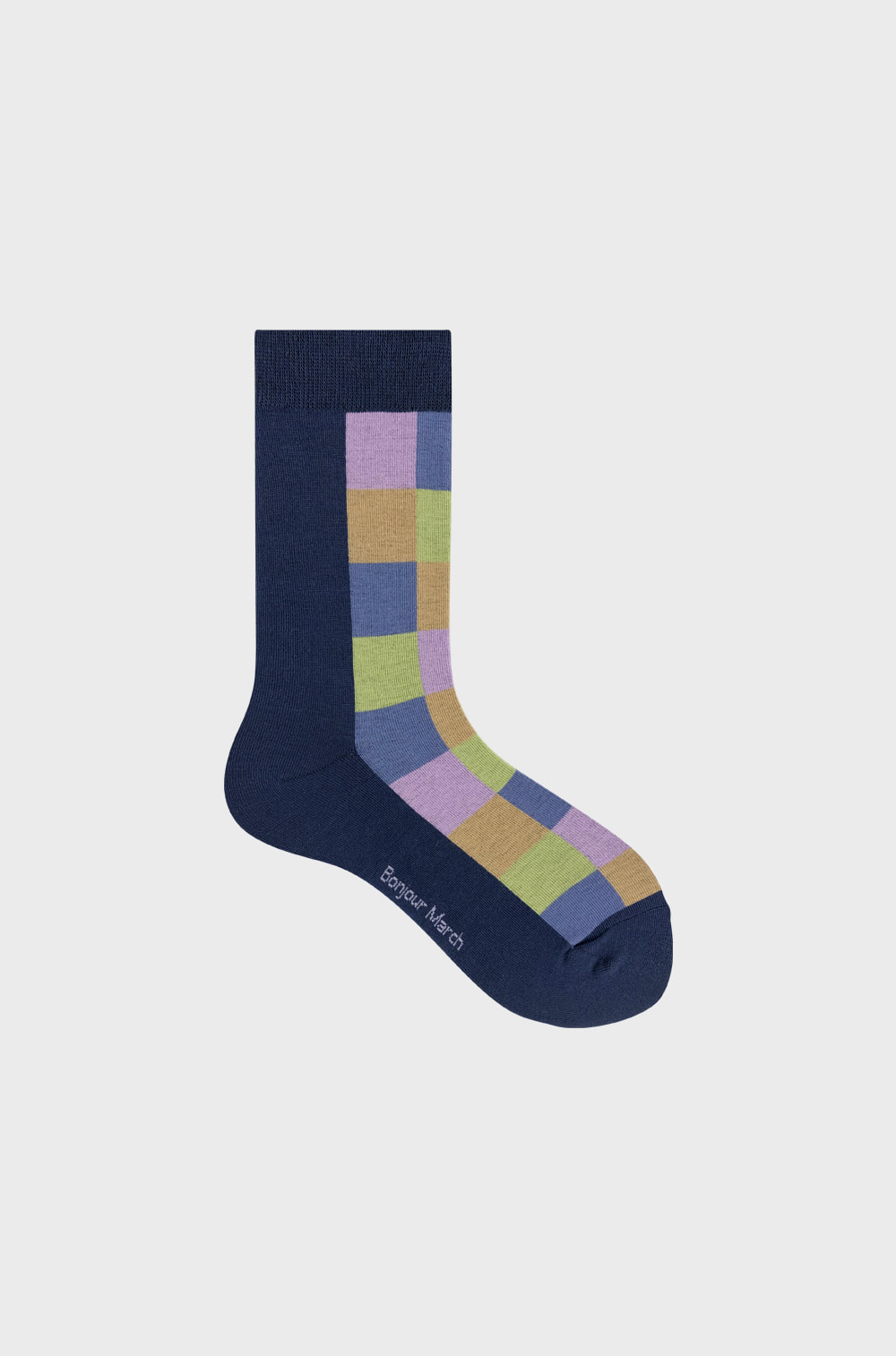 Square socks_navy