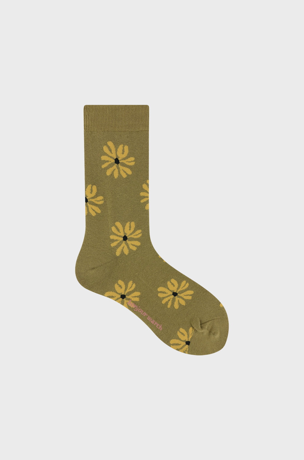 Olive flower socks