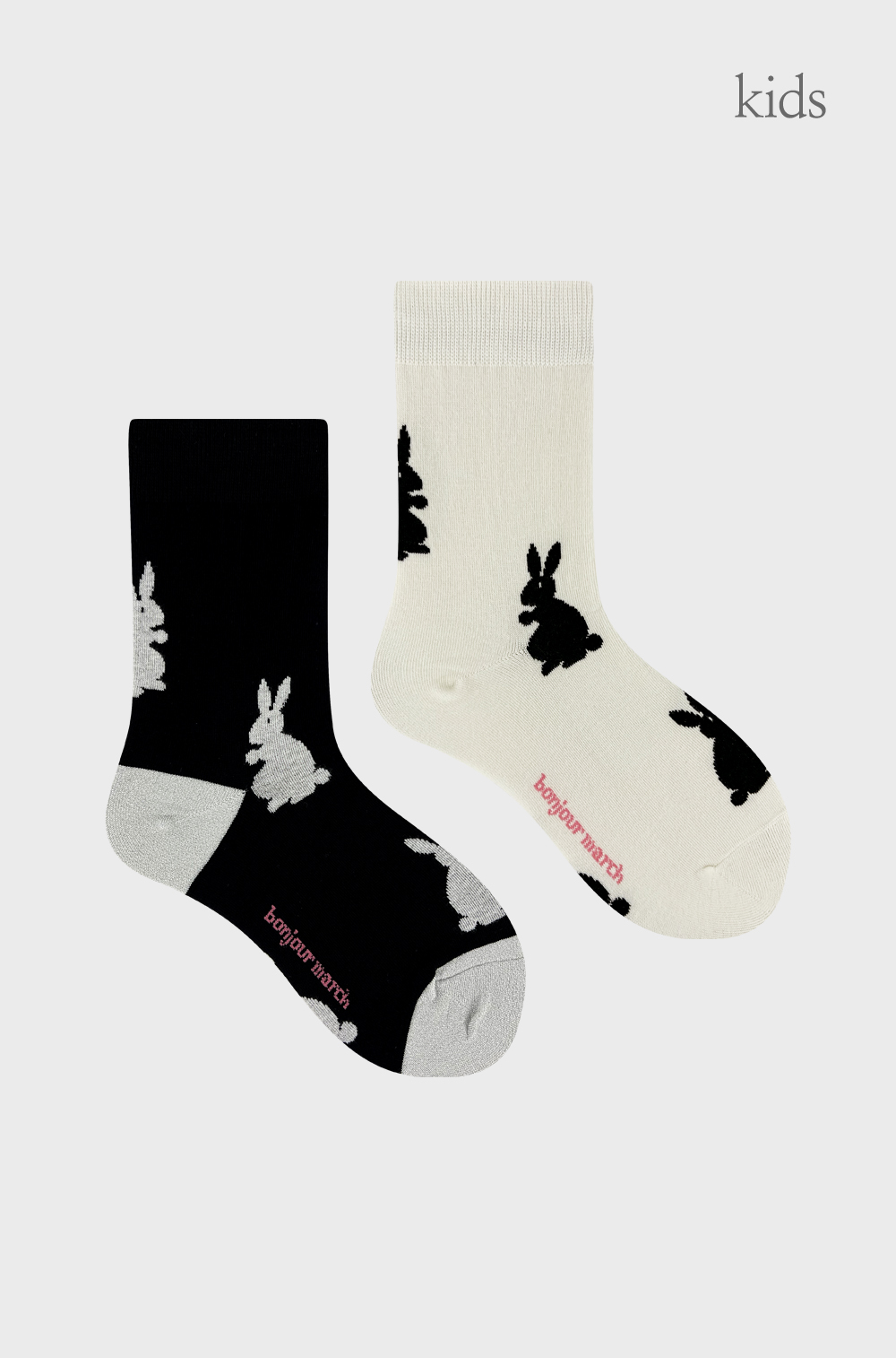Black rabbit socks_kids