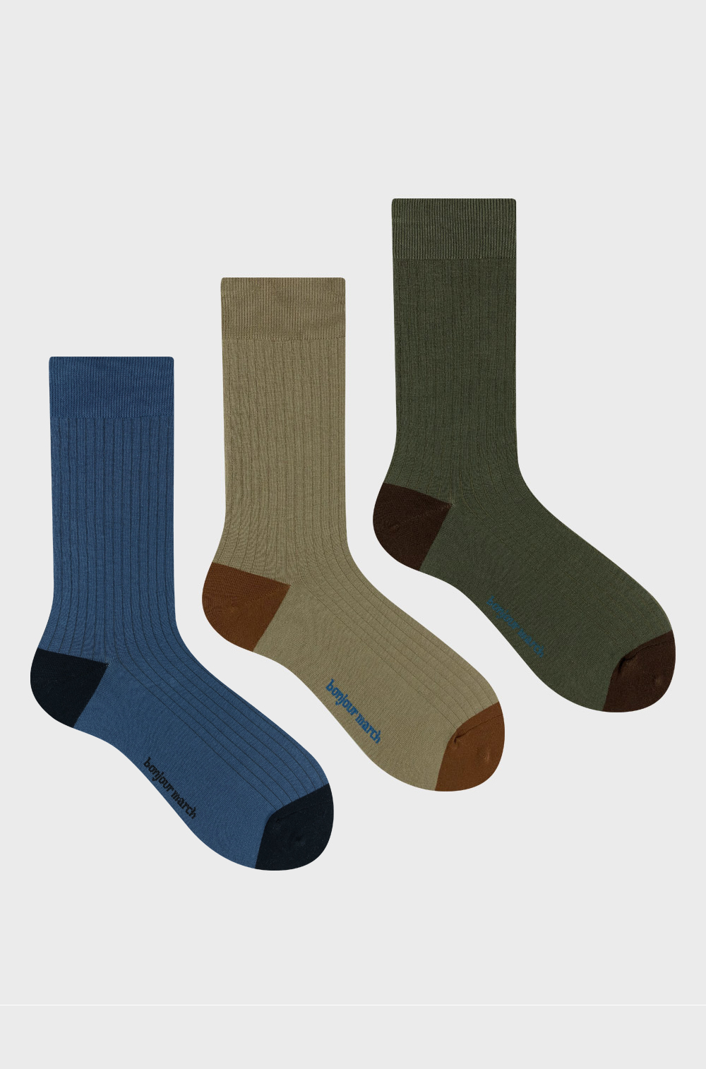 Men&#039;s color rib socks