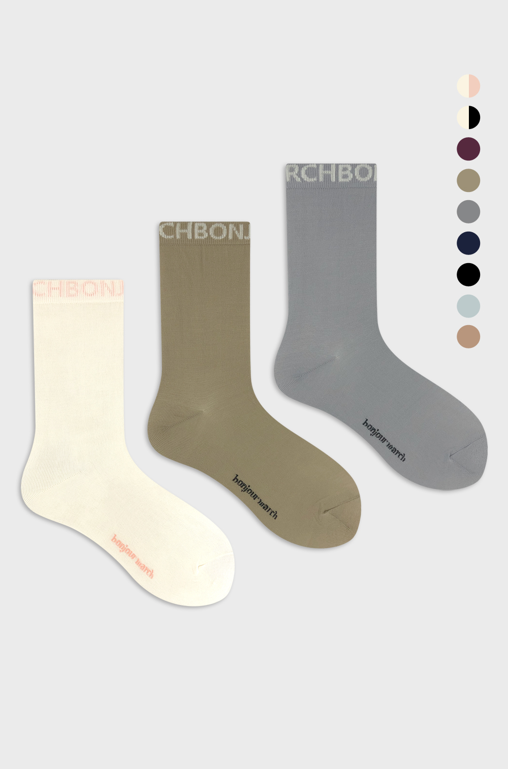 Nylon plain socks